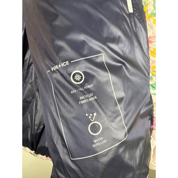 LoveShackFancy Raissa Fire+Ice Floral Puffer Jacket – White & Pink, US 10 - Picture 8 of 11